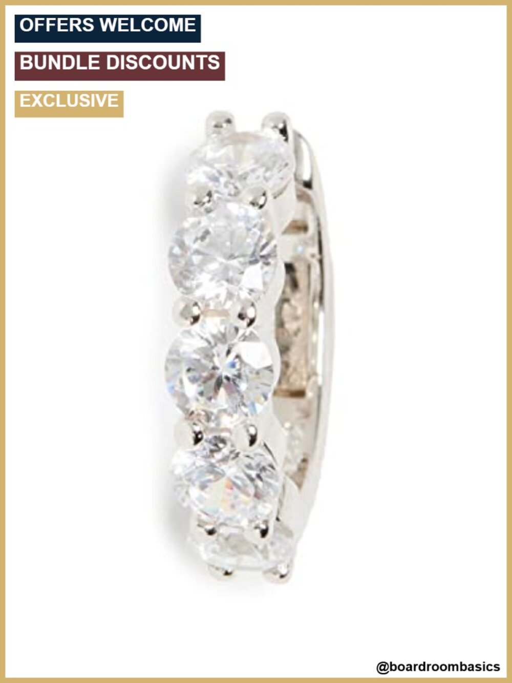 SHASHI Bianca Polished Finish Ear Cuff